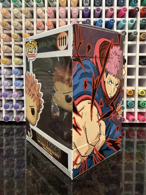 Yuji Itadori Given to Adam McArthur, a custom vinyl figure by ArchersCustomPops