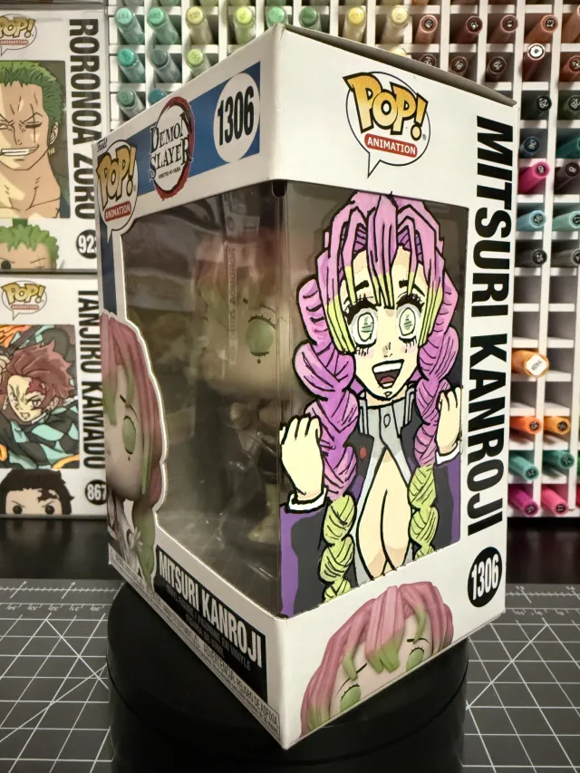 Funko Pop! Mitsuri Kanroji #1306 - Demon Slayer, a custom vinyl figure by ArchersCustomPops