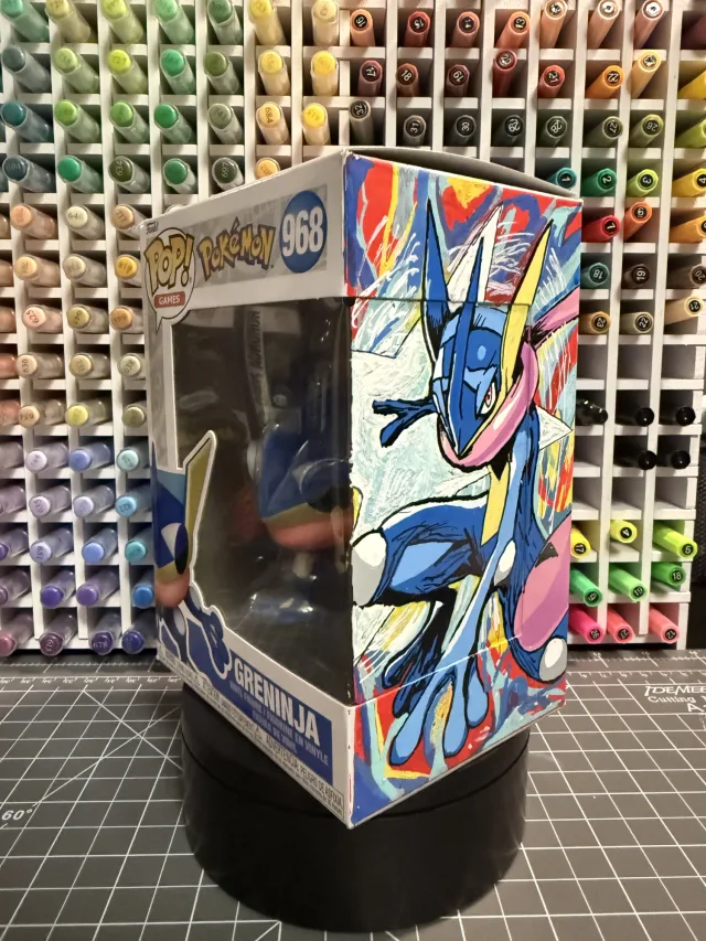 Funko Pop! Greninja #968 - Pokemon, a custom vinyl figure by ArchersCustomPops